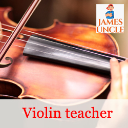 Violin teacher Mr. Anupam Halder in Barisha